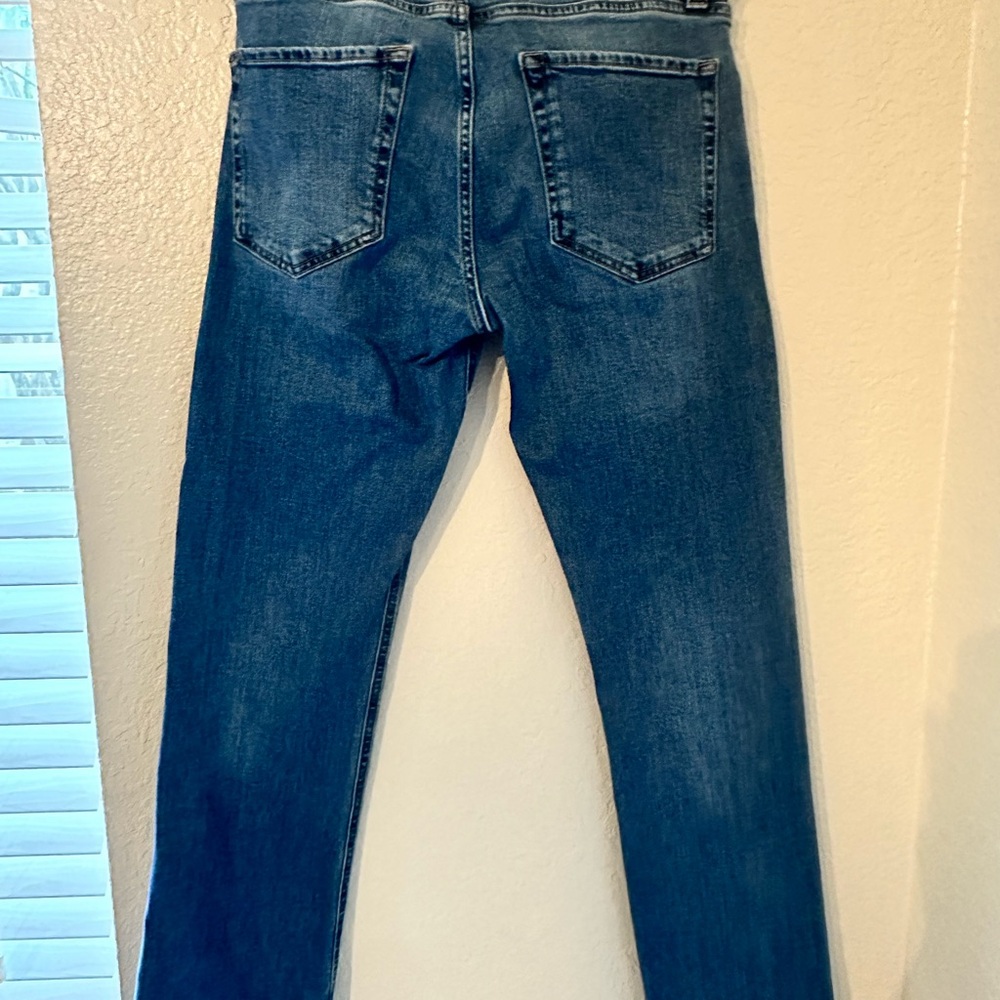 Tecovas Men's Slim Straight medium Blue Jeans